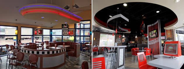 Burger King restaurant interiors