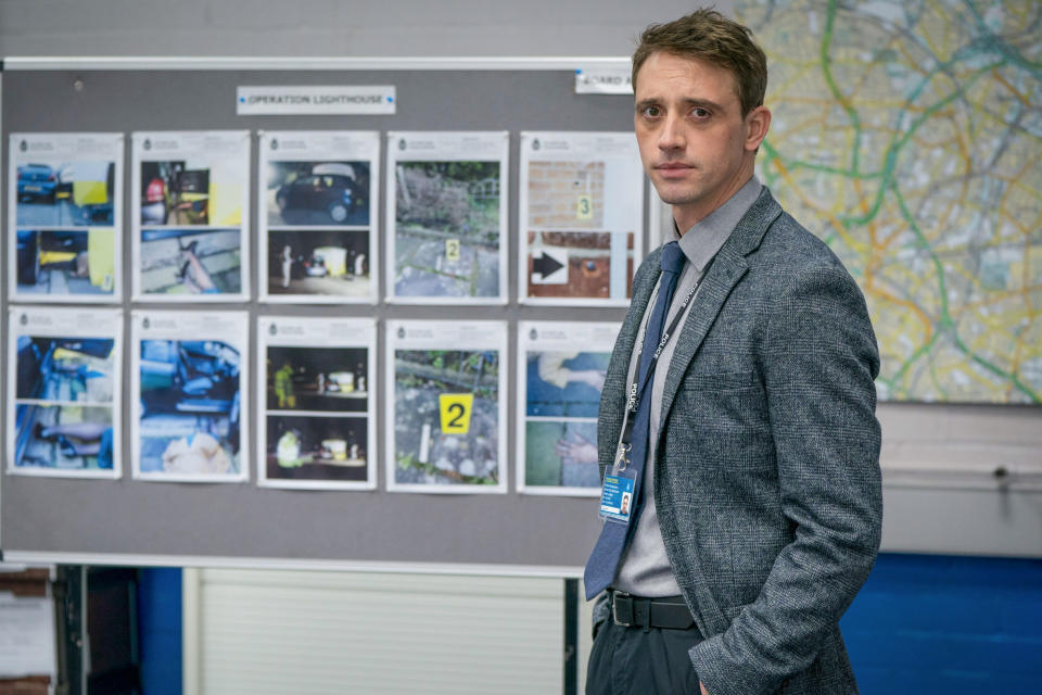 WARNING: Embargoed for publication until 00:00:01 on 23/03/2021 - Programme Name: Line of Duty S6 - TX: n/a - Episode: Line Of Duty - Generics (No. n/a) - Picture Shows: *NOT FOR PUBLICATION UNTIL 00:01HRS, TUESDAY 23rd MARCH, 2021*
 DS Chris Lomax (PERRY FITZPATRICK) - (C) World Productions - Photographer: Steffan Hill