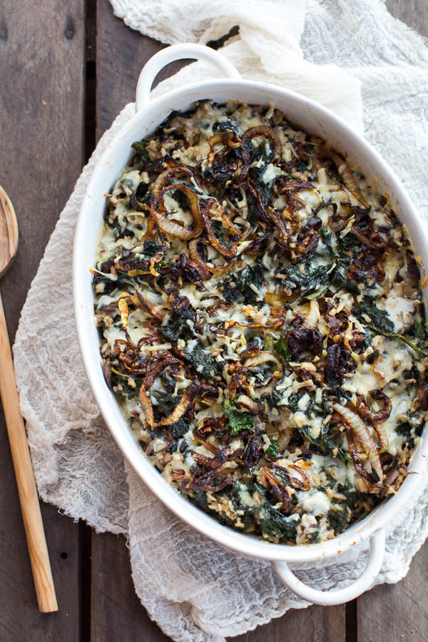 <strong>Get the <a href="http://www.halfbakedharvest.com/kale-wild-rice-casserole/" target="_blank">Kale and Wild Rice Casserole recipe</a> from Half Baked Harvest</strong>