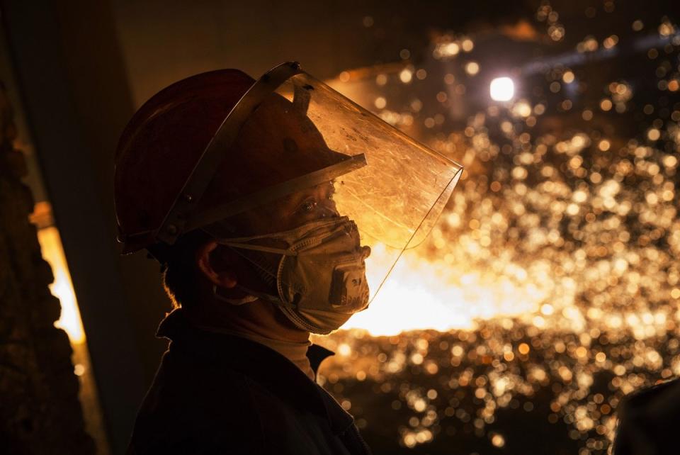 chinese steel worker