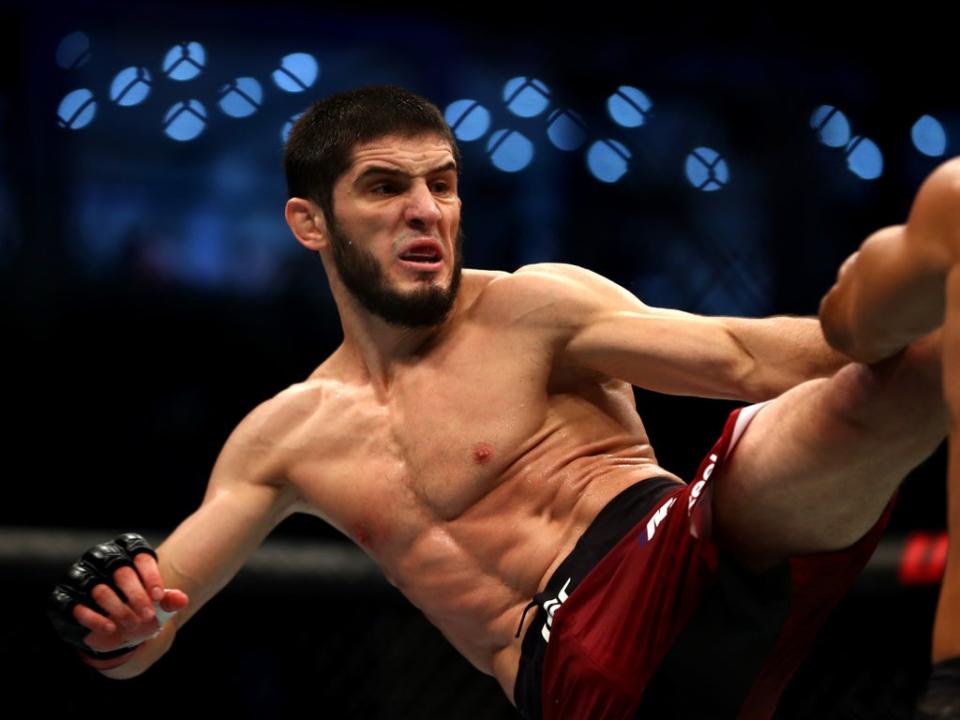 UFC lightweight contender Islam Makhachev has won 10 fights in a row (Getty Images)