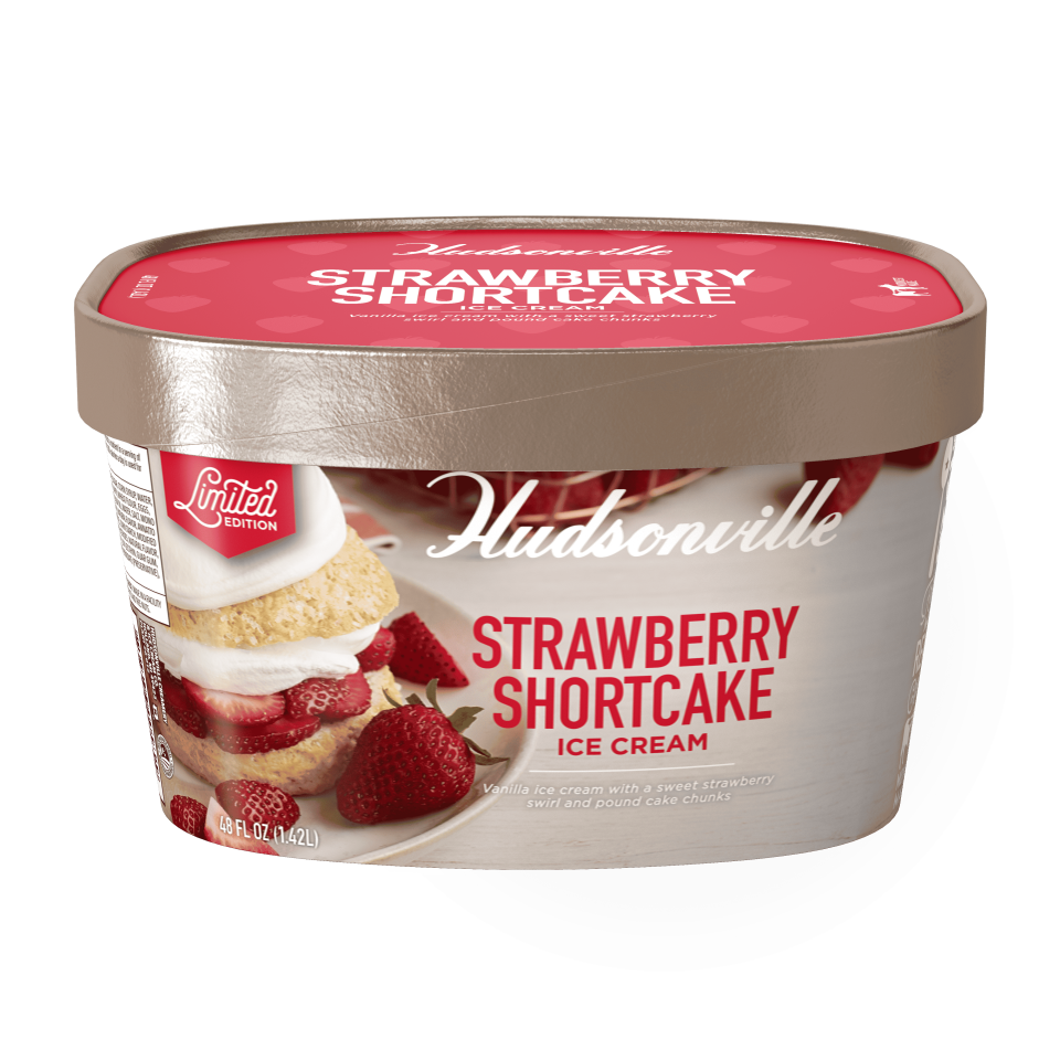 Hudsonville ice creams Strawberry Shortcake is a limited edition flavor for summer.