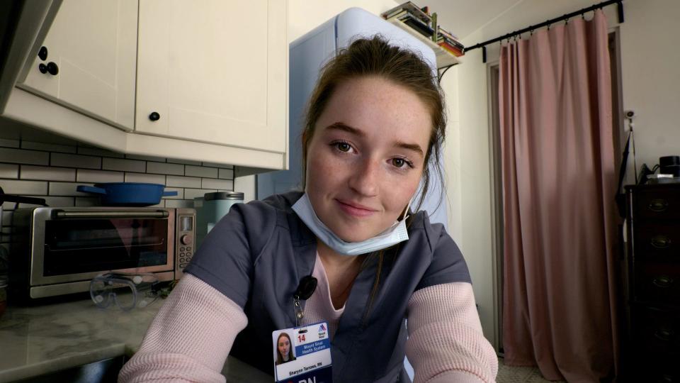 Kaitlyn Dever plays a Wyoming nurse who travels to New York during the pandemic in HBO's "Coastal Elites."