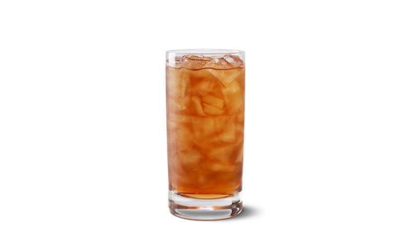 a glass of unsweetened iced tea