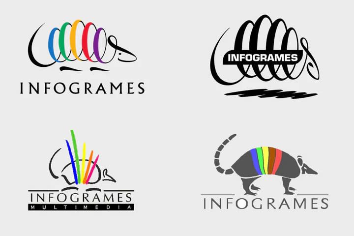 Infogrames y sus logos a lo largo de la historia