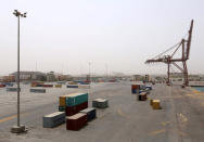 A view of the Red Sea port of Hodeidah, Yemen June 24, 2018. REUTERS/Abduljabbar Zeyad