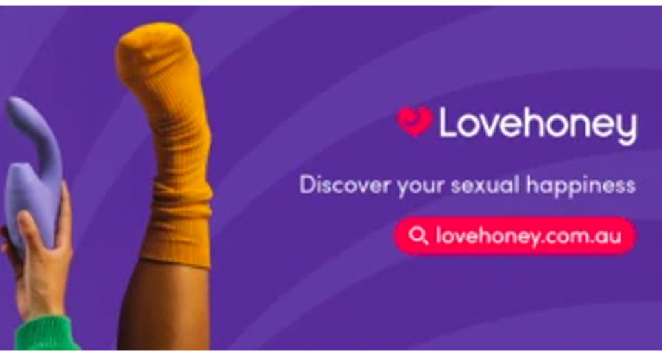 Sex toy company Love Honey's ad. 