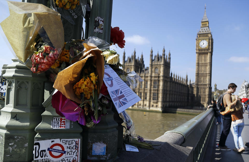 Rememberance at Westminster bridge