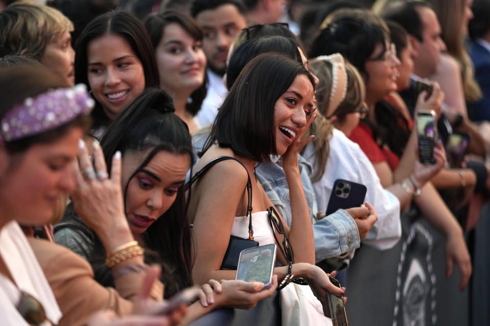 Guests listen as President Joe Biden speaks before a screening of the film "Flamin' Hot," Thursday, June 15, 2023, on the South Lawn of the White House in Washington. (AP Photo/Jacquelyn Martin)