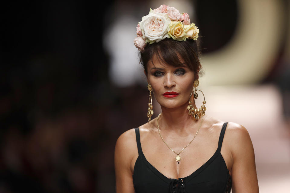 An Helena Christensen scheinen die Jahre spurlos vorbeigegangen zu sein. (Bild: AP Photo)