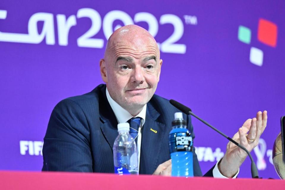 Gianni Infantino at the HRWC.