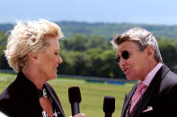 Willie Carson with Sue Barker (Photo by John Walton - PA Images via Getty Images)