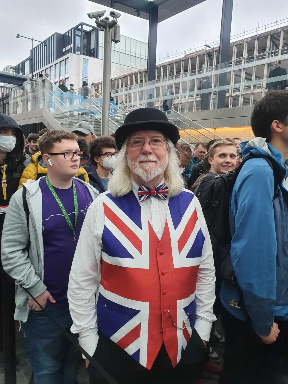 Terry was one of the first to try the Elizabeth line at Paddington (Josh Salisbury / Evening Standard)