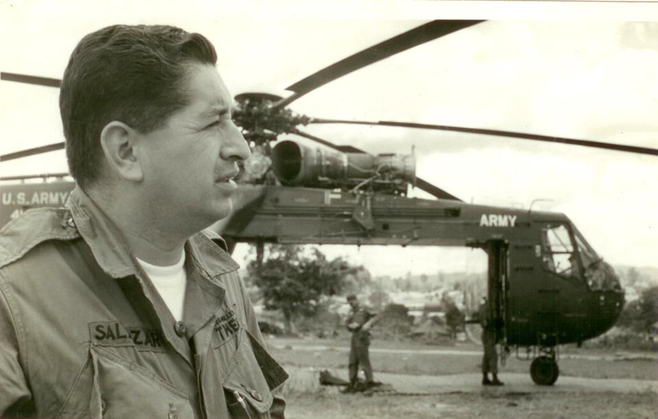 Ruben Salazar when he was in Vietnam reporting for the Los Angeles Times.