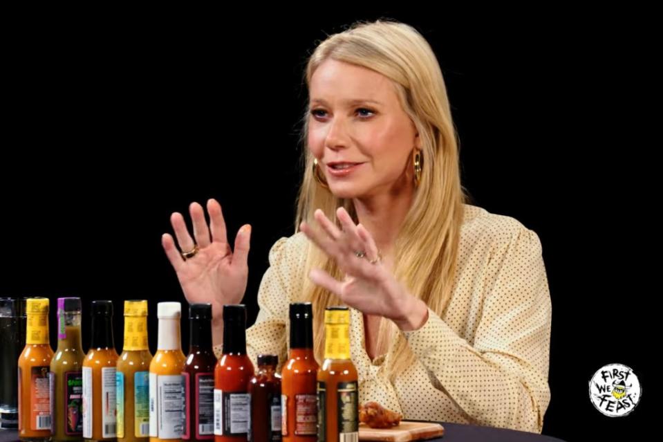 Gwyneth Paltrow on “Hot Ones.” YouTube / First We Feast