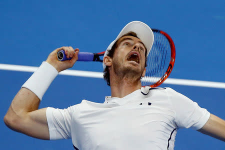 Tennis - China Open Men's Singles First Round - Beijing, China - 04/10/16. Andy Murray of Great Britain plays against Andreas Seppi of Italy. REUTERS/Thomas Peter