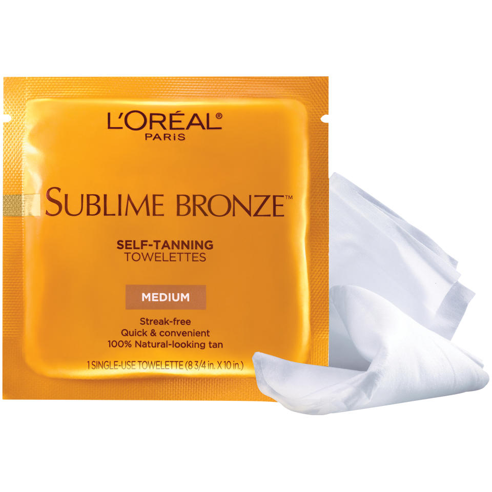 Self Tanner, L'Oreal Paris Sublime Bronze Self-Tanning Towelettes, Streak-Free, Natural Looking Tan, 6 ct. (Amazon / Amazon)