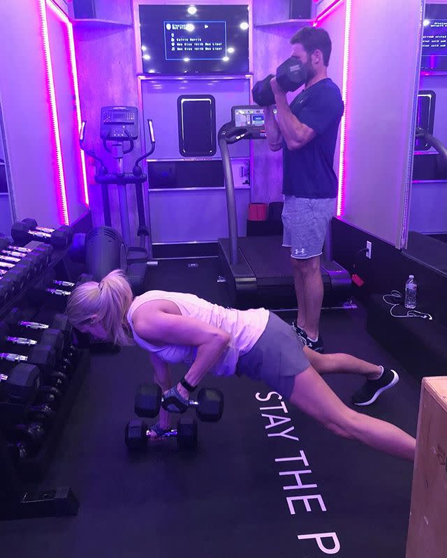 22) May 2019: Carrie and Mike worked out together