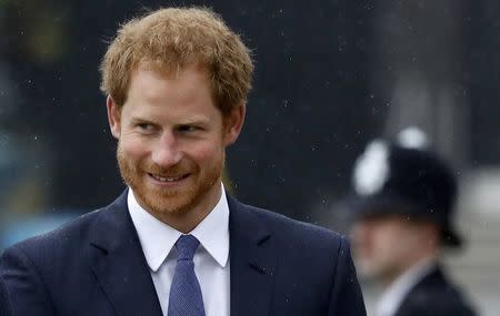 Britain's Prince Harry attends the Metropolitan Police Service Annual Ceremony of Remembrance for colleagues who lost their lives in the line of duty, at the Metropolitan Police Training College in London, Britain October 20, 2016. REUTERS/Frank Augstein/Pool