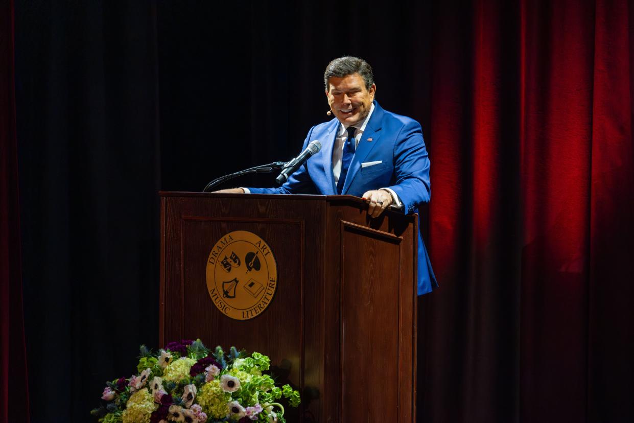 Fox New's Bret Baier spoke Tuesday at the society of Four Arts, where he said one of the biggest factors that will affect Donald Trump's Presidential campaign will be the suburban and independent woman voter's tolerance for "the things that he does that come off as crazy."