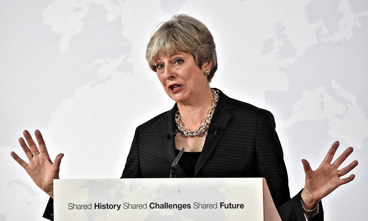 Theresa May hoped her speech in Florence would provide clarity on the UK’s negotiating position: EPA