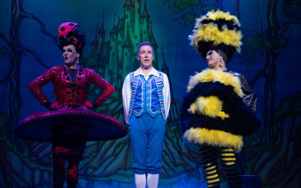 Bobby Delaney, Anton Du Beke and Darren Bennett in Cinderella at Richmond Theatre - Craig Sugden