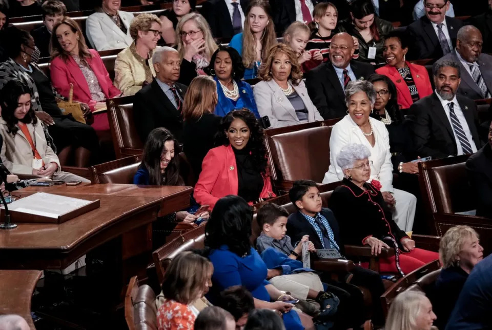 U.S. Representative Jasmine Crockett (D-Dallas) casts her first vote on the House floor on the first day of the 118th Congress on Tuesday, Jan. 3, 2023 in Washington, D.C. The House adjourned without a speaker voted in.