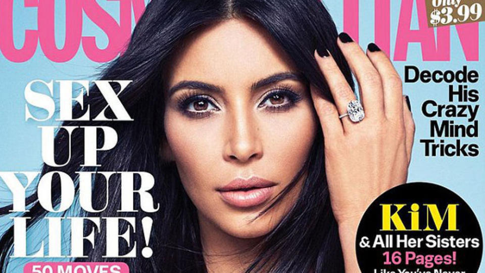 Kim Kardashian auf dem November-Cover der "Cosmopolitan"