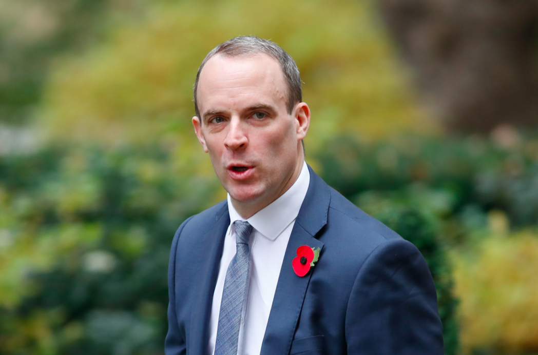 B<em>rexit Secretary Dominic Raab said he did not realise how important the trade route between Dover and Calais is (Getty)</em>