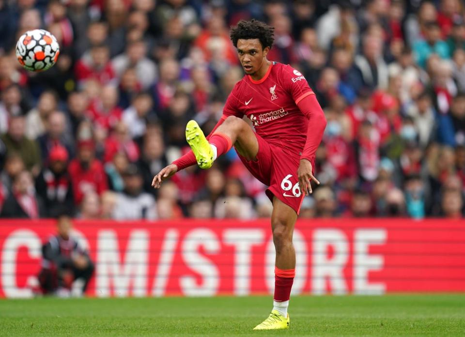 Jurgen Klopp said Trent Alexander-Arnold has an “insane” skill-set (Nick Potts/PA) (PA Wire)