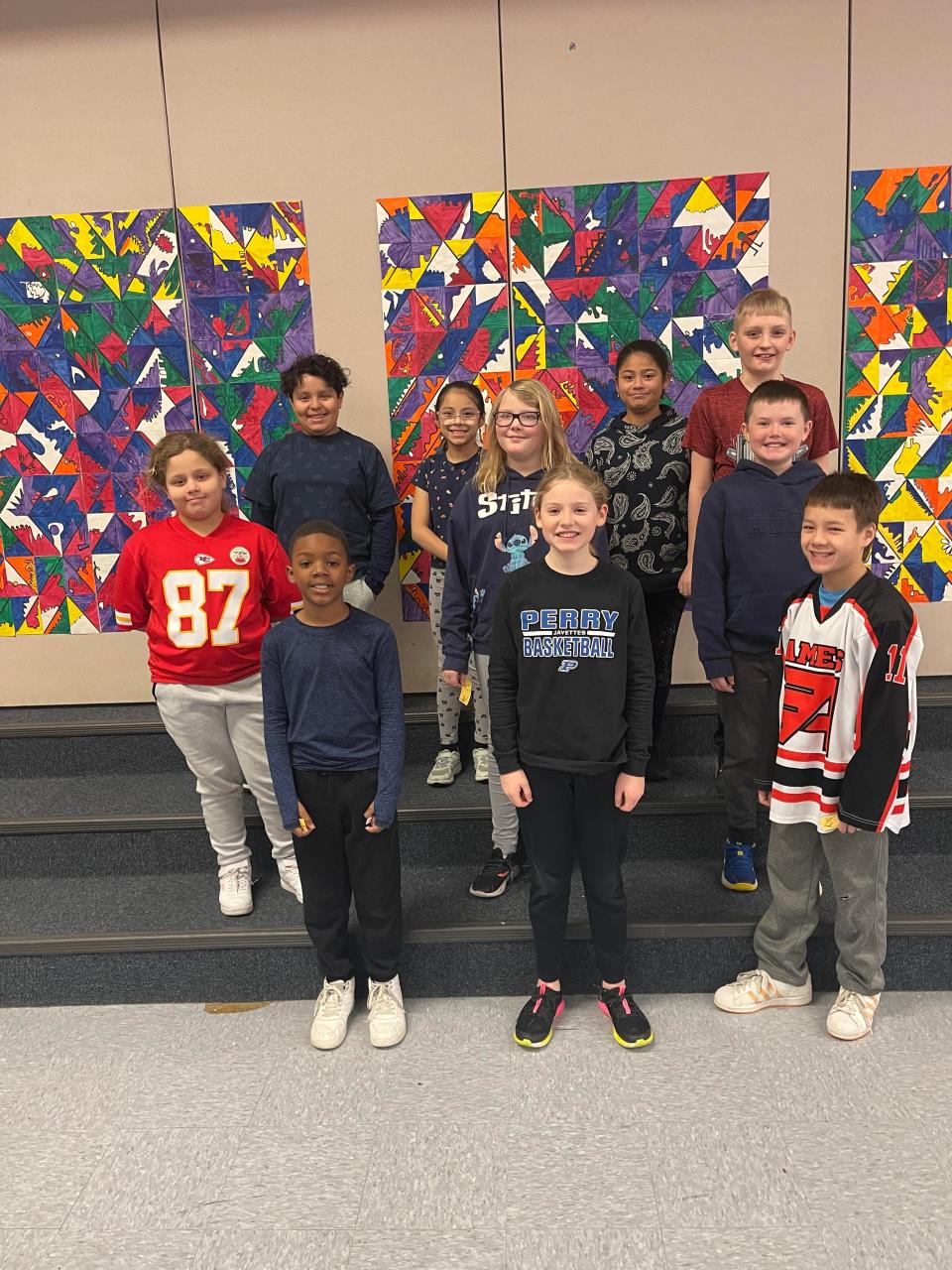 Fifth grade students include, front row, Jordan Bridges, Edlyn Iben, Elijah McGill. Middle row, Abby Hernandez, Natalie Lilley, Rafe Meyer. Back row, Alejandro Mendez, Sahily Gonzalez, Zoey Bautista-Espinoza, Gavin Landgrebe.