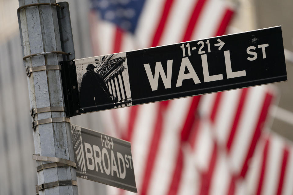 The New York Stock Exchange operates during normal business hours in the Financial District, Wednesday, Oct. 13, 2021, in the Manhattan borough of New York. (AP Photo/John Minchillo)