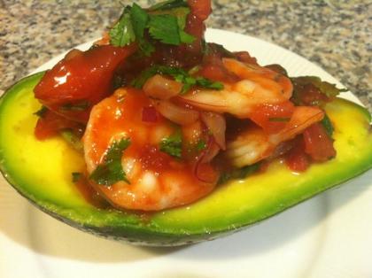 Avocado shrimp ceviche