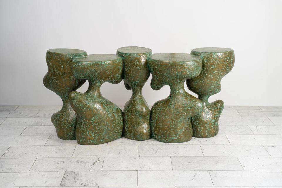 The Unintended bronze console by Yunhwan Kim at Todd Merrill Studio