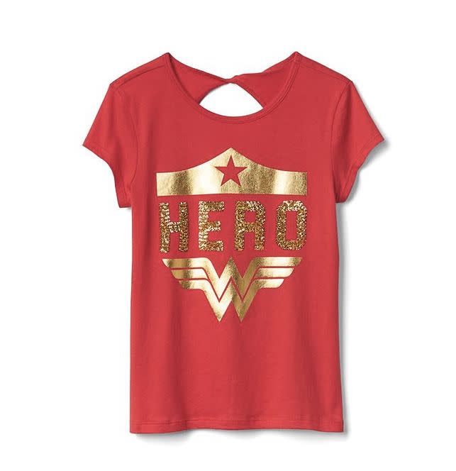 $21, <a href="http://www.gap.com/browse/product.do?pid=692491012&amp;vid=1&amp;locale=en_US&amp;kwid=1&amp;sem=false&amp;sdkw=gapkids-124-wonder-woman-keyhole-tee-P692491&amp;sdReferer=http%3A%2F%2Fwww.gap.com%2Fproducts%2Fgap-x-wonder-woman-collection-C1072174.jsp" target="_blank">here</a>