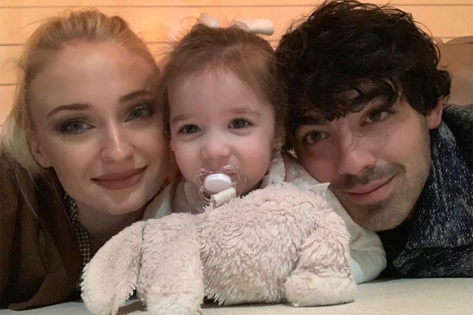 Is there anything cuter than this photo of Sophie Turner and Joe Jonas snuggled up with Valentina? 