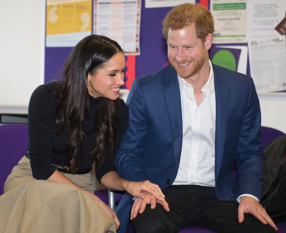 The pair couldn't have been more touchy-feely&nbsp;during their visit to Nottingham Academy.<br /><br />"I love how she leans down and into him here," Wood said. "It shows that she has respect for him and wants to connect in a tender way. And I love that genuine&nbsp;smile on her face!"