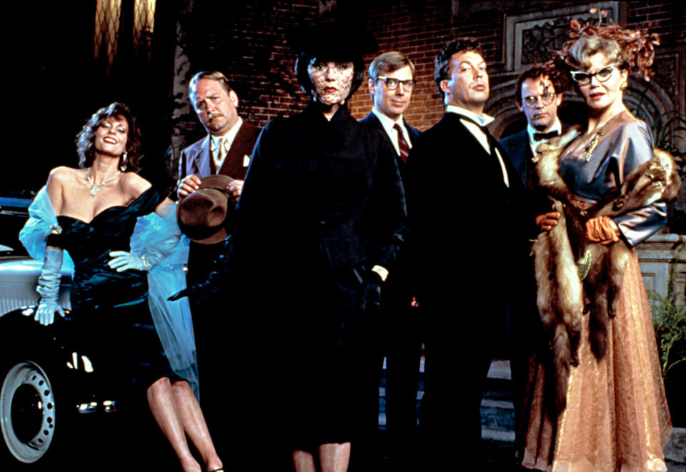 <div><p>"I fell in love with the ENTIRE cast from the moment their characters are introduced onscreen. The actors are absolutely hilarious and they do a phenomenal job of bringing the classic board game to life in such a quirky and original way. <i>Clue</i> is and always will be my all-time favorite movie. "</p><p>—<a href="https://www.buzzfeed.com/snackasaurusrex" rel="nofollow noopener" target="_blank" data-ylk="slk:snackasaurusrex;elm:context_link;itc:0;sec:content-canvas" class="link ">snackasaurusrex</a></p></div><span> Paramount / Â©Paramount/Courtesy Everett Collection</span>