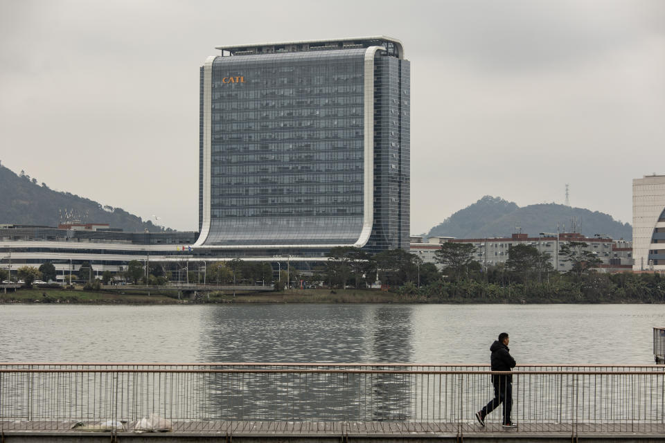 Oficinas de CATL, el fabricante más grande de baterías para autos eléctricos en el mundo, en Ningde, China, el 15 de febrero de 2023. (Gilles Sabrié/The New York Times)