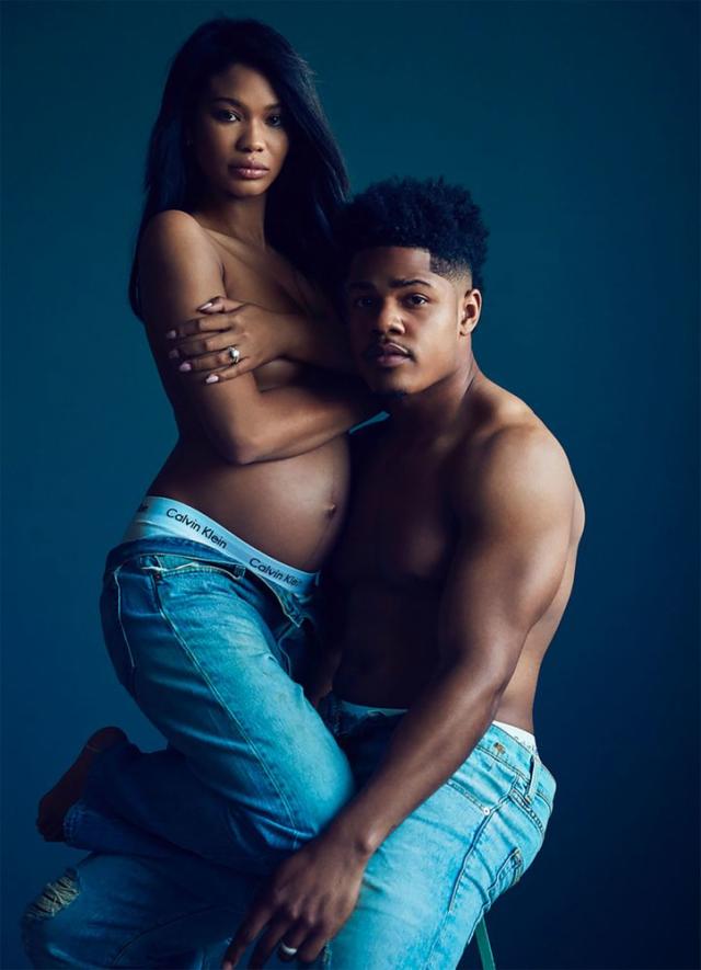 Chanel Iman Reveals Baby Bump in Topless Photo Shoot with Husband: 'Our  Fairytale Continues'