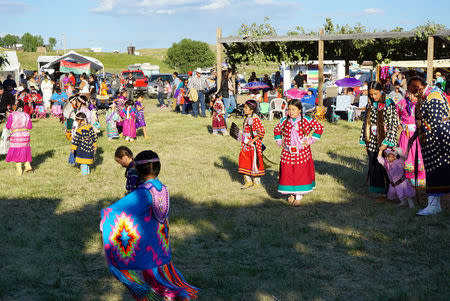 Powwow at Crow Agency is pictured in Montana, U.S., June 23, 2017. REUTERS/Valerie Volcovici