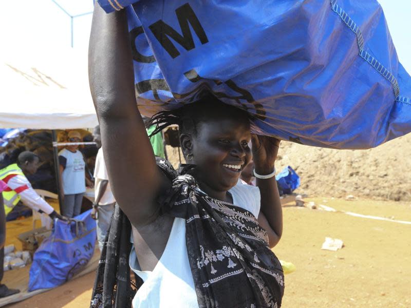 Lebensmittel der Vereinten Nationen werden in Juba im Südsudan ausgeladen. Foto: UN/Isaac Alebe Avoro Lu'ba/Archiv