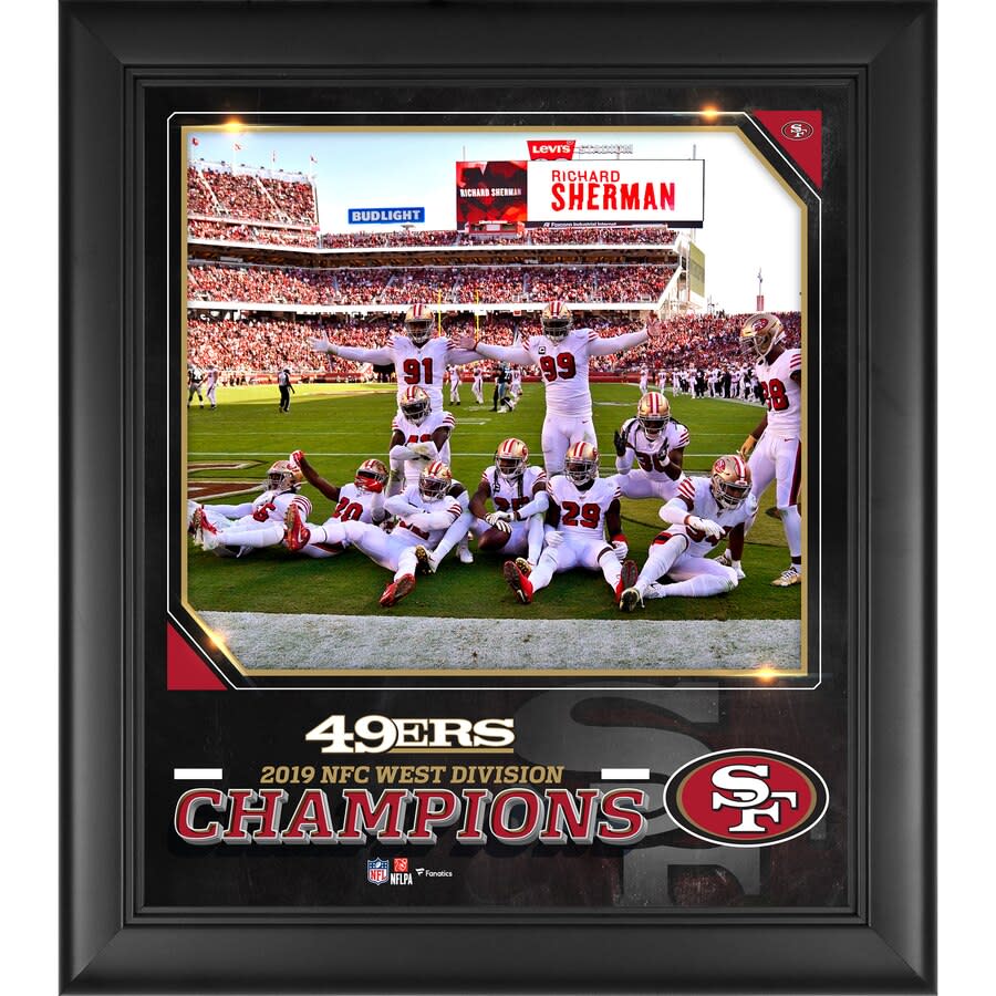 49ers Framed 2019 NFC West Division Champions Collage