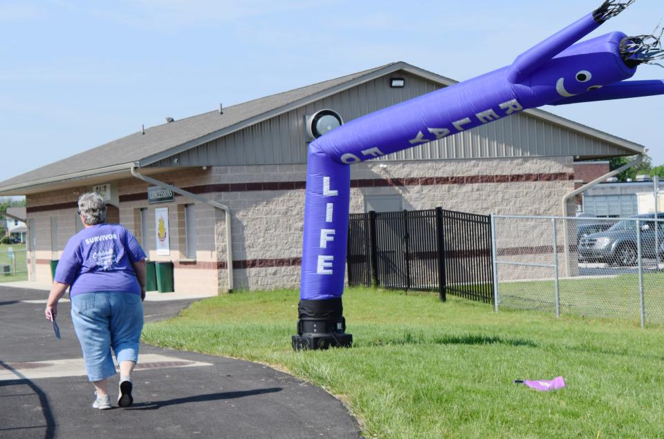 Despite soaring temperatures, cancer survivors and their families and friends turned out for Saturday's Relay for Life in Greencastle, Pa. The fundraiser benefits the American Cancer Society.