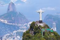 <p>The iconic Christian statue stands at 30 metres high and looks out over the city of Rio.</p>