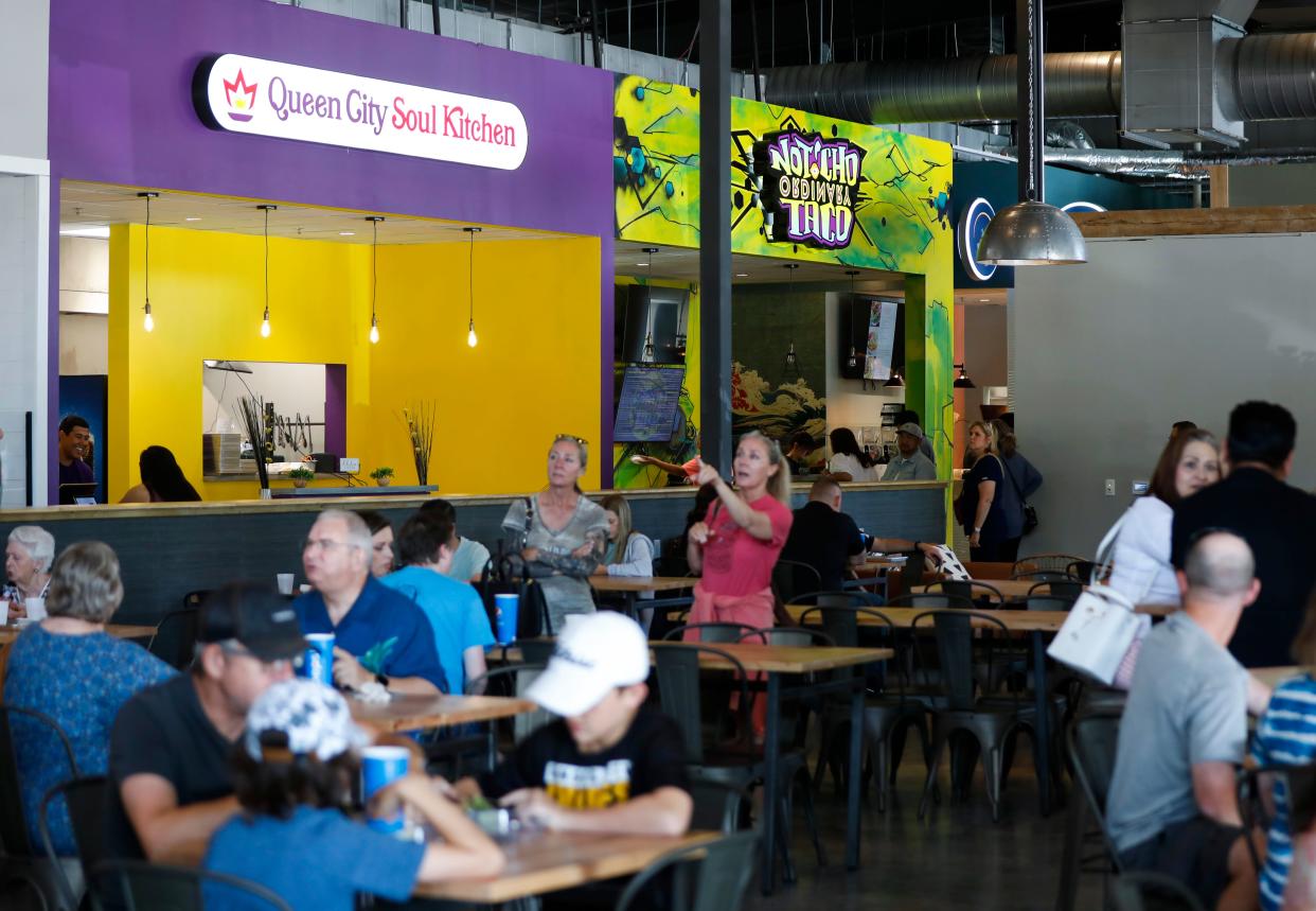 Featuring 10 different food vendors, 14 Mill Market, a food hall and entertainment venue in Nixa, opened to the public today, Tuesday, June 13, 2023.