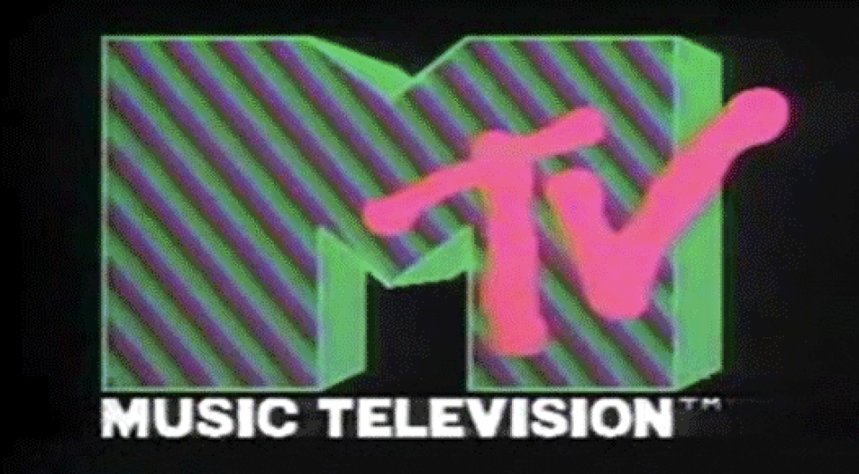 a retro MTV logo