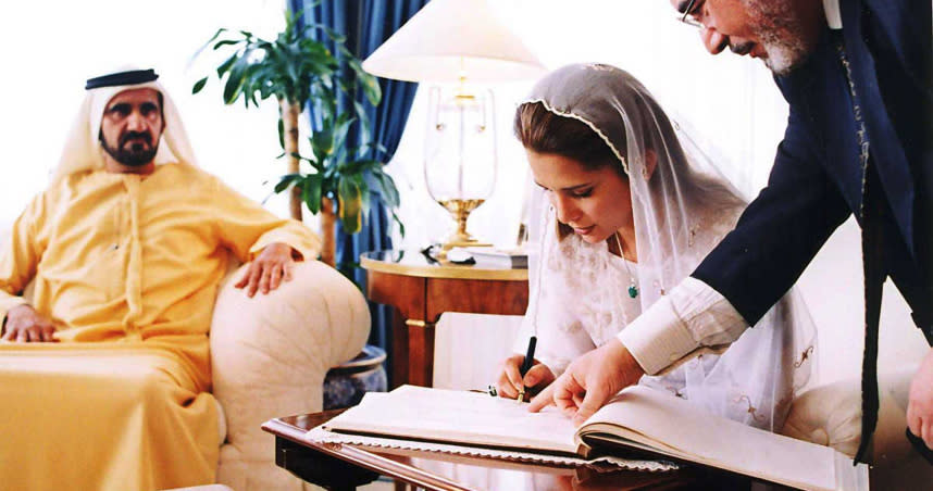 哈雅公主2004年和杜拜酋長結婚，曾是外界公認的神仙眷侶。（圖／達志／美聯社）