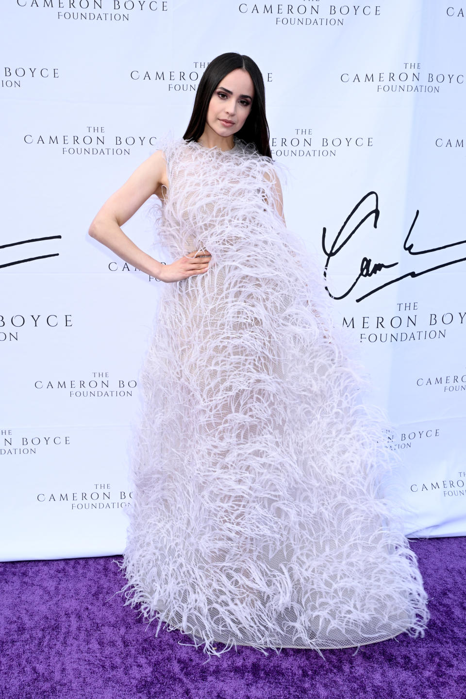 Sofia Carson wore Oscar de la Renta at The Cameron Boyce Foundation's third annual Cam For A Cause 3rd gala at The Beehive on June 2 in Los Angeles. (Photo by Gilbert Flores/Variety via Getty Images)
