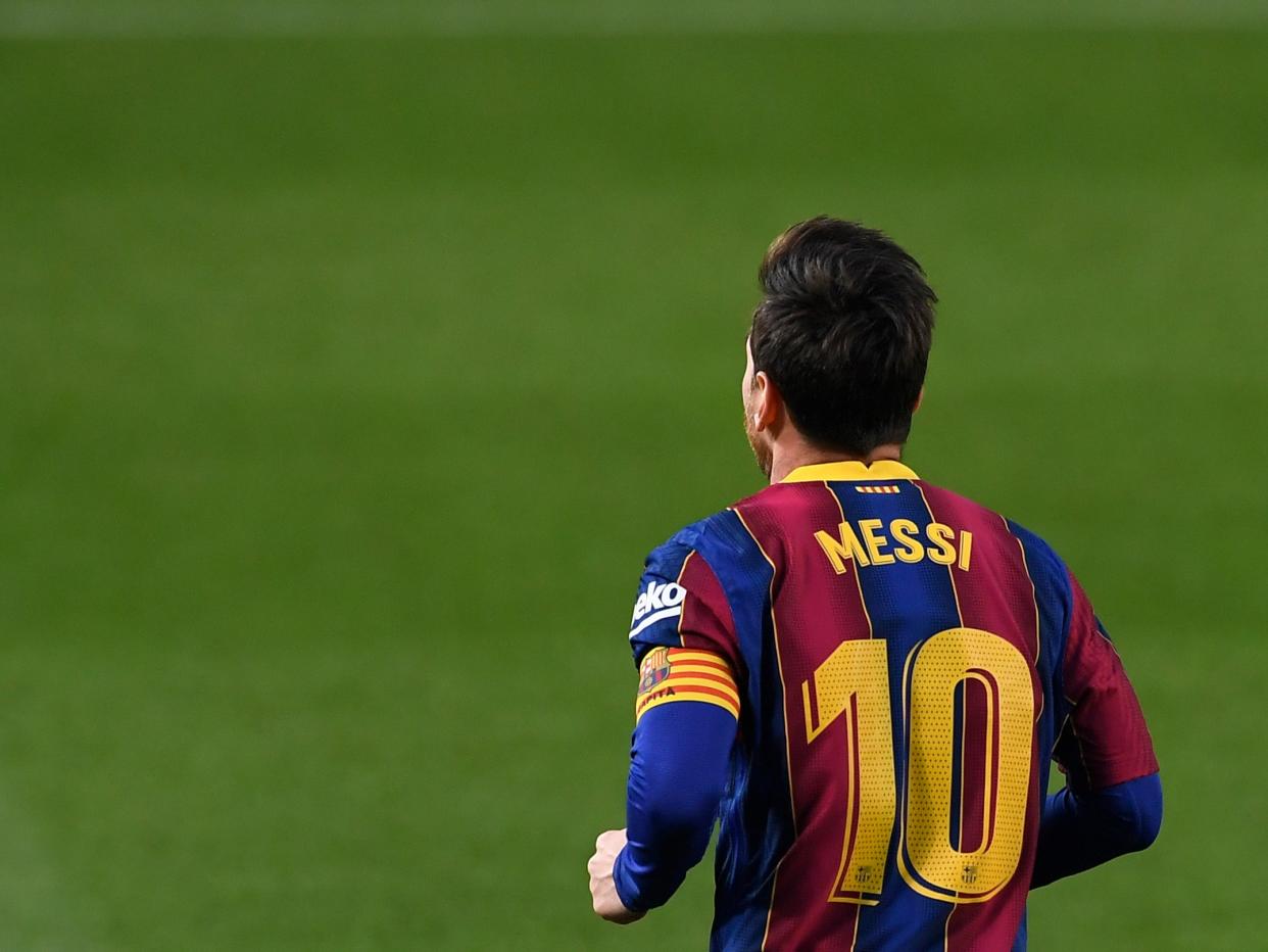 <p>Barcelona captain Lionel Messi</p> (AFP via Getty Images)